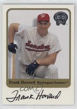 2001 Fleer Greats of the Game Auto Frank Howard Auto 1dm4