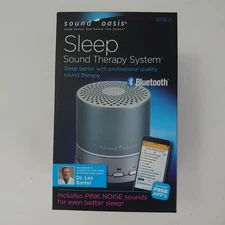Sound Oasis Bluetooth White Noise Machine – Portable BST-100, Silver w/ Sd Card