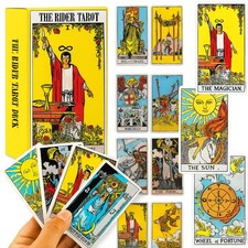 Tarotkarten-Set, 78-teilig, klassisches Kartenspiel, Rider-Waite-Tarot