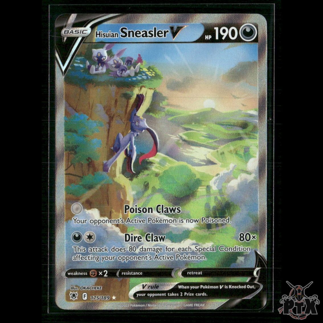 Hisuian Sneasler V 175/189 SWSH10: Astral Radiance NM Pokemon