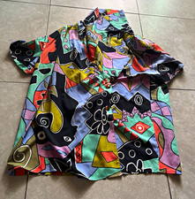 Louis Feraud Men s Size 44 Silk Woven Short S...