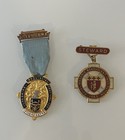 1951 Royal Masonic Cheshire Provincial Festival Steward Enameled Medal / Badge — photo 1