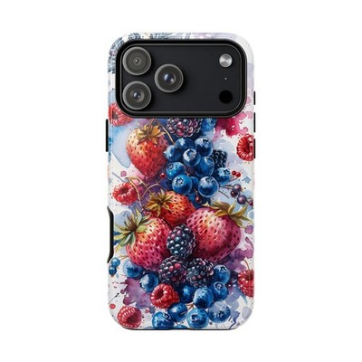 Phone Ink - iPhone | Galaxy | Pixel Case - Watercolor Berry Fruit Splash