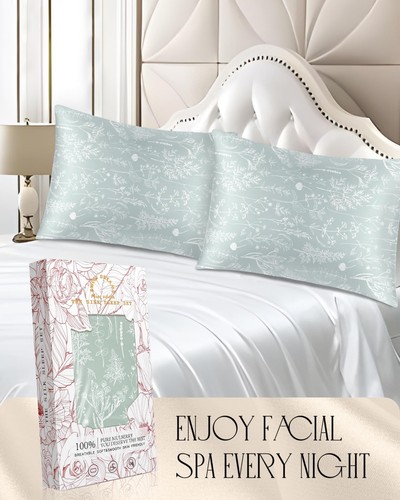 2 Pack Mulberry Silk Pillow Case for Hair and Skin 19 Momme Standard 26"x20" ... - Picture 6 of 6