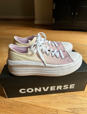 Size 7.5 Converse Chuck Taylor All Star Move Low Ombre Pale Amethyst