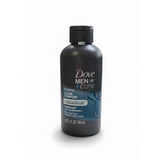 Dove Men Care Clean Comfort Body  Face Wash 3 oz Travel Size , 3 Pack NEW