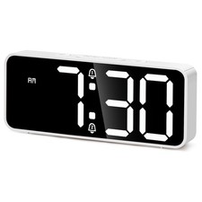 Cadmos Battery Operated Small Digital Alarm Clock   Cordless or Plug-in, Extr...