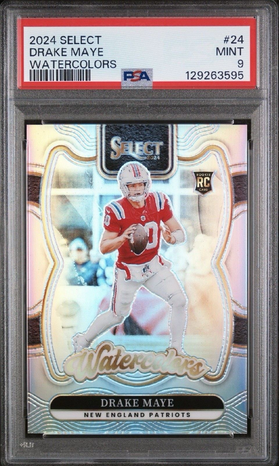 2024 PANINI SELECT WATERCOLORS #24 DRAKE MAYE PSA 9