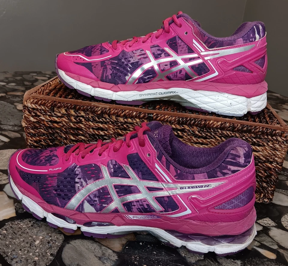 RARO ASICS Gel-Kayano 22 Púrpura Rosa Zapatos para Correr Tenis Mujeres EE. UU. 8 T597N D5 Foto 4 de 4