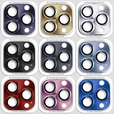 Tempered Glass Metal Camera Lens Protector for Apple iPhone 14 15 16 17 Pro Max