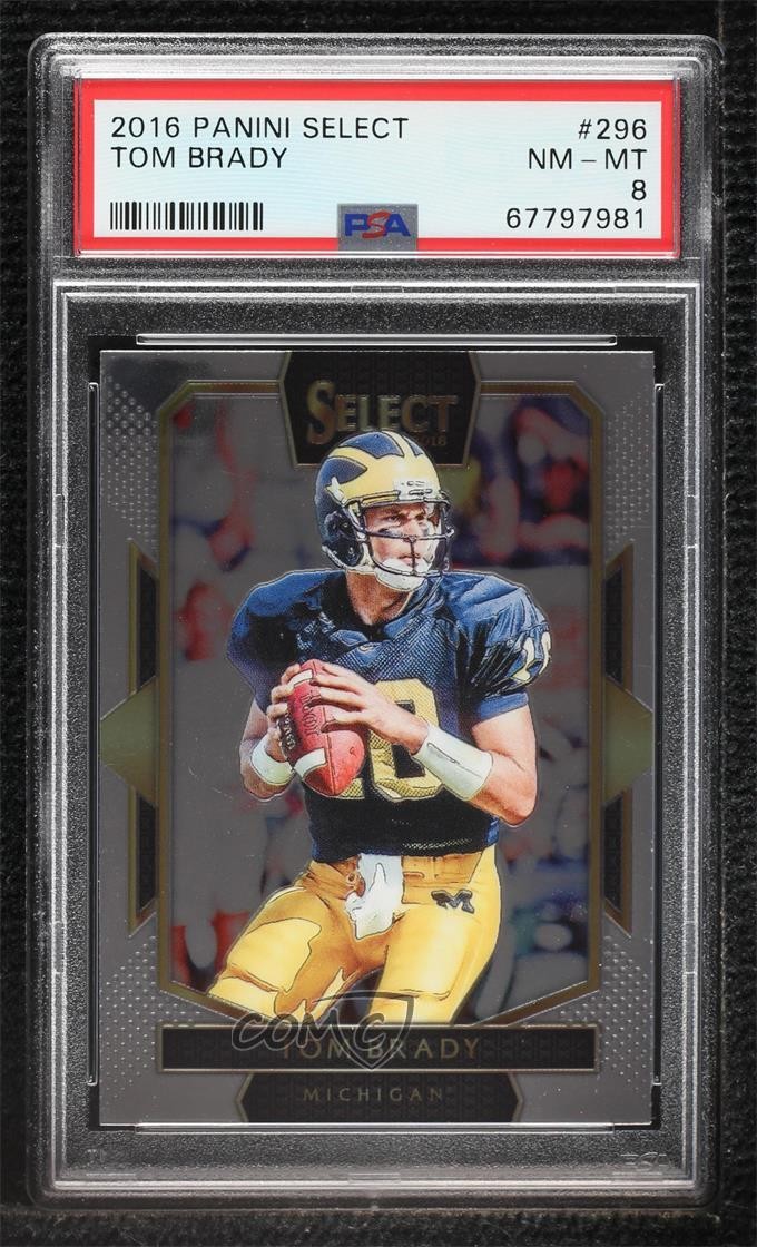 2016 Panini Select Field Level Tom Brady #296 PSA 8 o7m