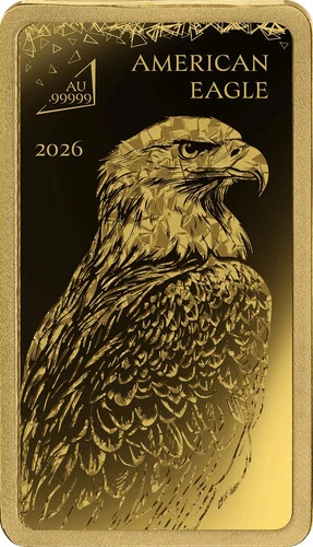 2026 Solomon Islands World's Purest Bullion II Eagle 1/100 oz Gold Proof Bar