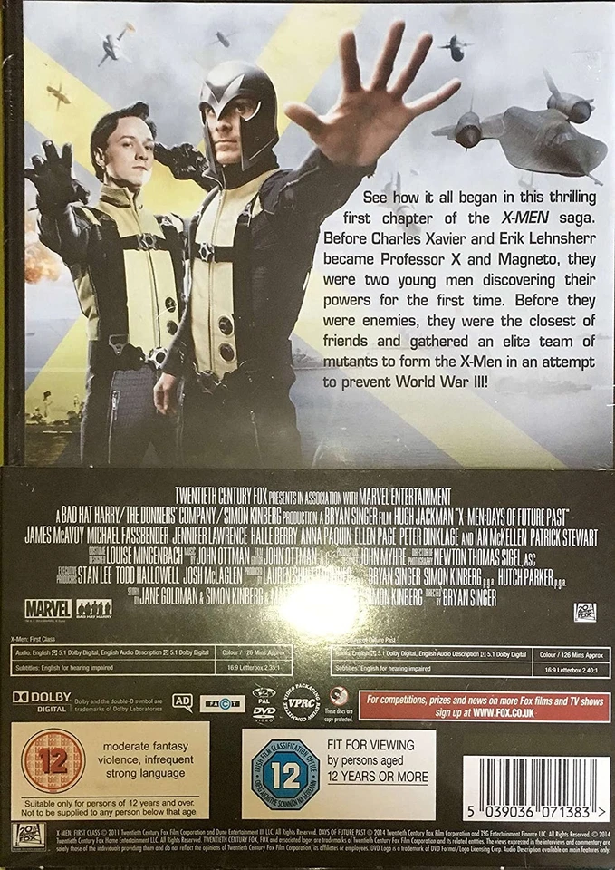 X-Men: Days of Future Past - X-Men: First Class - Sainsbury's Exclusive - (DVD) - Image 4 of 4