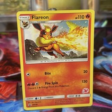 Pokémon TCG Flareon Charizard Stamped Promo Battle Academy SM186