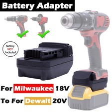 Adapter For Dewalt 20V Battery Convert to For Milwaukee 18V Cordless Power Tools