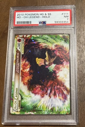 Pokemon Ho-Oh Legend Top HeartGold & SoulSilver Holo Rare #111 PSA 7