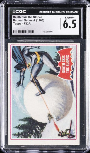 1966 Topps Batman Red Bat #22A Death Skis the Slopes — CGC 6.5
