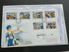 Isle Of Man 1994 Postman Pat Stamps FDC Signed By LIONEL JEFFRIES Ltd Ed 1/10