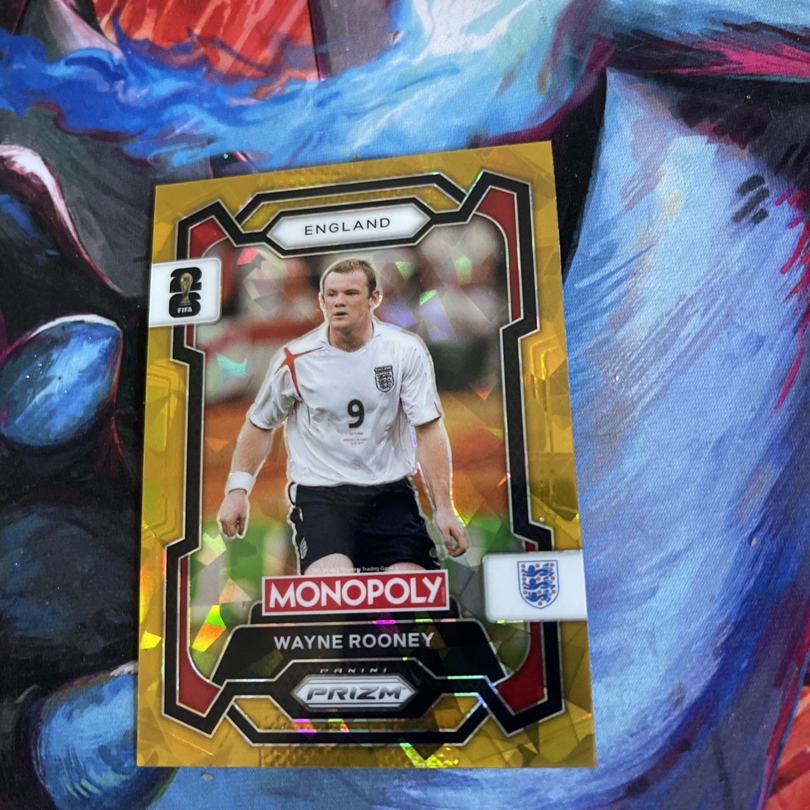 WAYNE ROONEY 2026 Panini Prizm Monopoly FIFA World Cup Gold Ice #27 