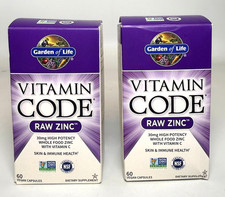 2 Pack Garden of Life Vitamin Code Raw Zinc 3...