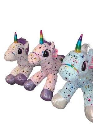 Regenbogen Glitzer Einhorn Kuscheln Plüschtier 17 Zoll Medium Girlie Pfoten offiziell