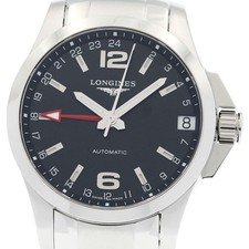 Orologio Uomo Automatico LONGINES Conquest L3.687.4 GMT Data Quadrante Nero_939763