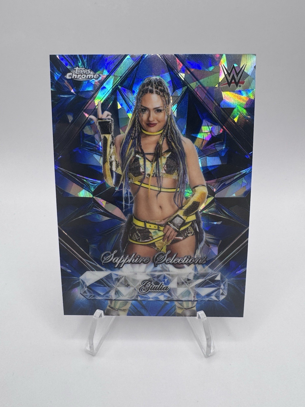 2026 Topps Chrome Sapphire WWE Giulia Sapphire Selections SSP