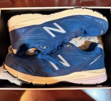 New Balance 990 Mens Blue Low Top Lace-Up Ath...