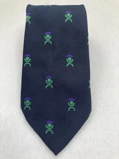 MARKS OF DISTINCTION Mens Tie, Made in London, Classic Pattern, Slim 3" x 54"