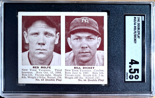 Red Rolfe, Bill Dickey 1941 Double Play card