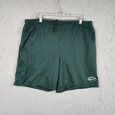 Vintage Nike Mesh Athletic Shorts Large Green Mens 90s Logo Basketball Running