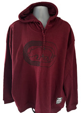 Ecko Unltd Dark Red Marled L/S Pullover Fleece Hoodie W/ Logo Size 3XL, XXXL