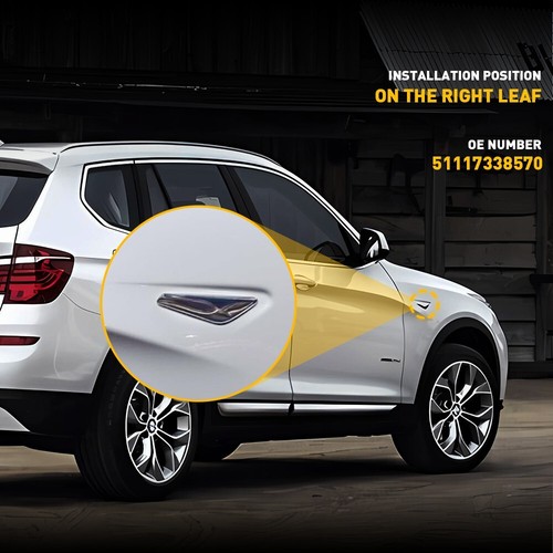 Chrome Front Right Side Fender Trim Finisher Fit for 2015-2017 BMW X3 X4 F25 F26 - Picture 7 of 18