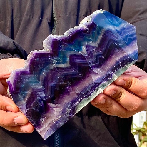 2.2LB Natural quartz repair fluorite crystal energy column - 第 7/12 張圖片