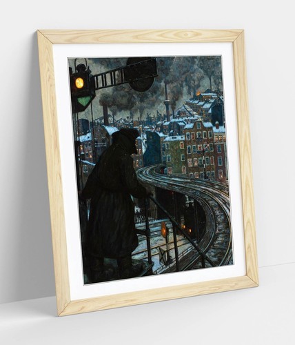CIUDAD DE CLASE TRABAJADORA DE HANS BALUSCHEK - ENMARCADA CARTEL DE ARTE DE PARED IMPRESIÓN EN PAPEL - Imagen 3 de 10