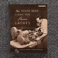 1950 Lathe Manual Fits South Bend No. L-10E -Light Ten Precision Lathes Catalog