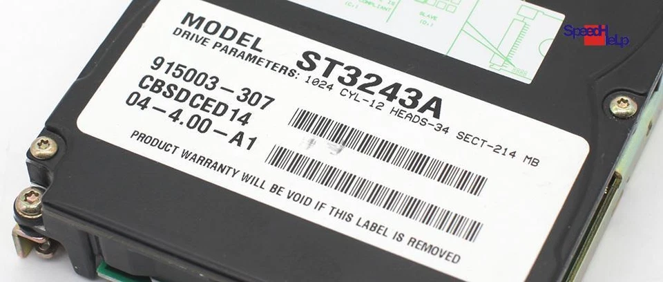 IDE ATA HDD Seagate ST3243A 214MB 3800RPM Hard Disk Drive 915003-307 - Image 2 of 3