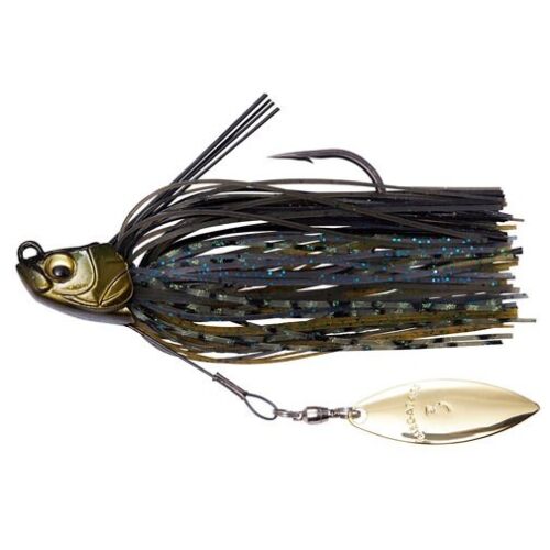 Megabass Uoze Swimmer Swim Blade Jig Underspin Skirted Willow Blade - Picture 2 of 19