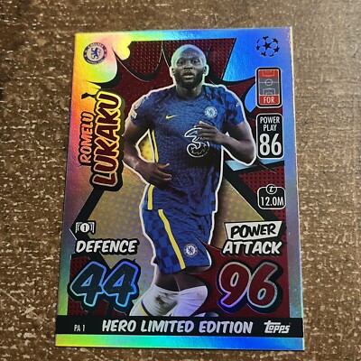 MATCH ATTAX EXTRA 2021/22 ROMELU LUKAKU HERO LIMITED EDITION NO PA1