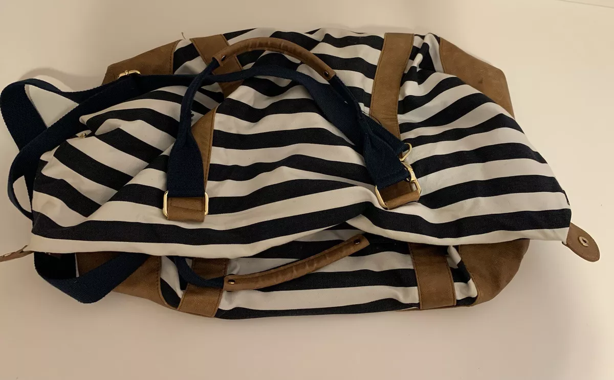 Striped Weekender Bag