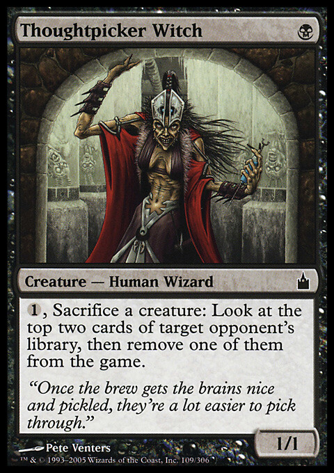 Magic the Gathering MTG Thoughtpicker Witch (109) Ravnica City of Guilds   LP