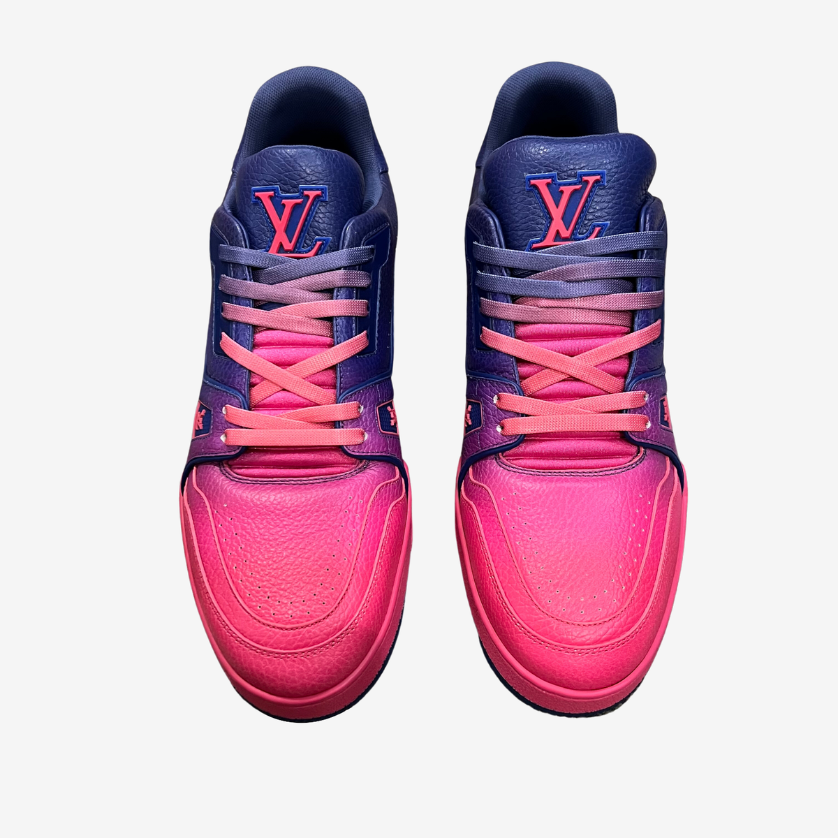 Louis Vuitton Purple Pink Fade Trainer Sneaker Virgil Abloh Louis Vuitton Purple Pink Fade Trainer Sneaker Virgil Abloh