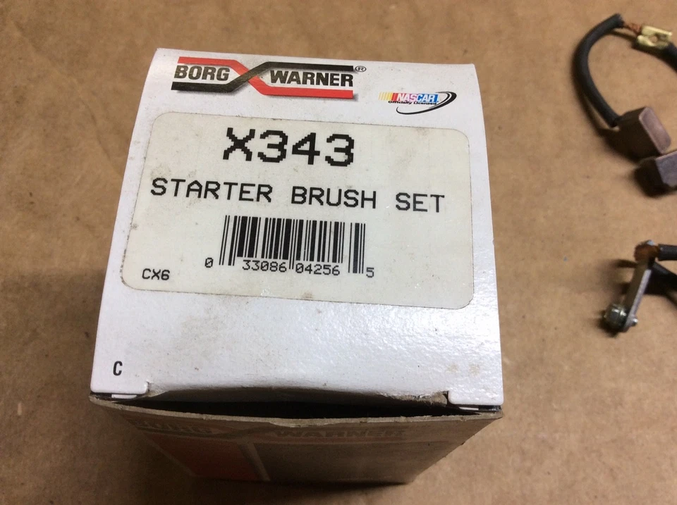 Nuevo juego de cepillos de arranque Borg Warner X343 Foto 2 de 4