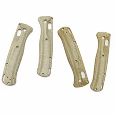 Brushed Custom Knife Handle Micarta Scales Patch Fit For Benchmade Bugout 535