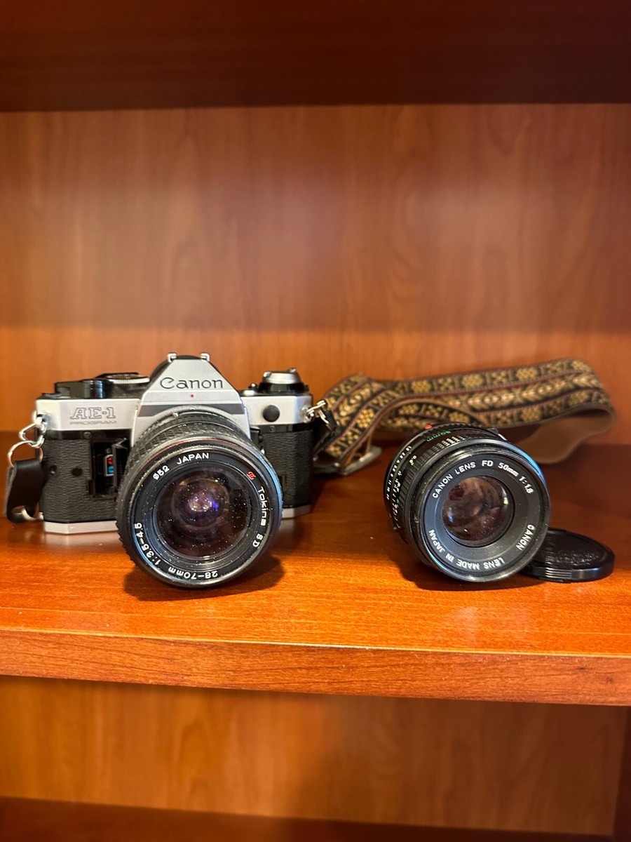 稼働品】 キヤノン Canon AE-1＋35-70mm 1:1.35-4.5 Canon AE-1 Program with Canon Zoom Lens FD 35-70mm f/3.5-4.5