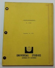 EARTHQUAKE / George Fox 1973 Screenplay, classic Charlton Heston disaster film