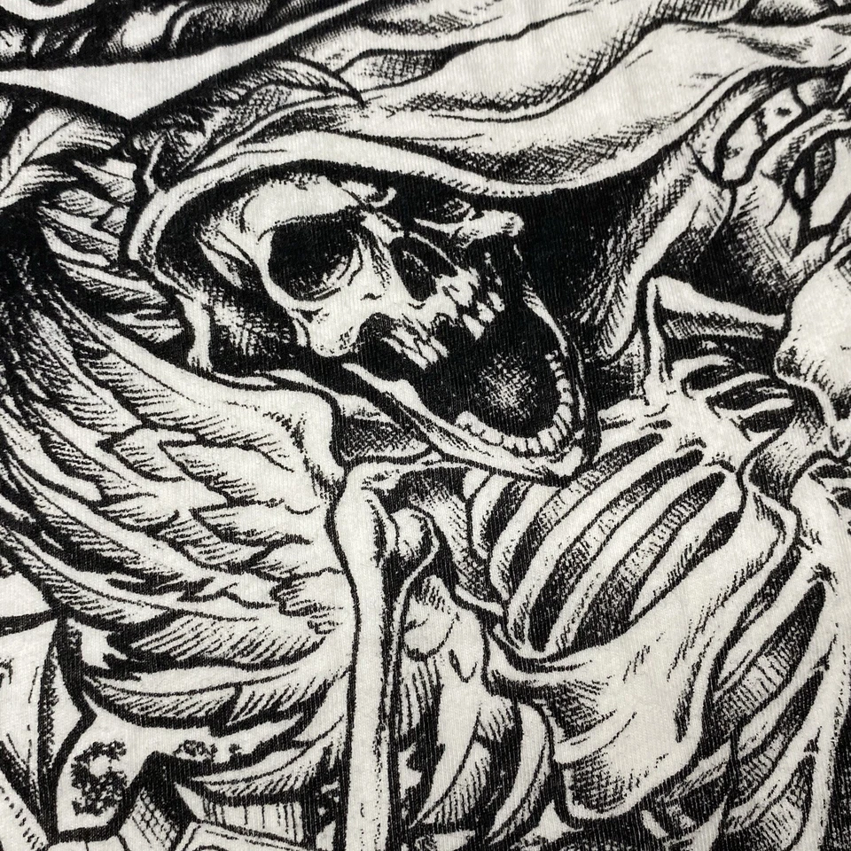 Camiseta Xtreme Couture Y2K AOP Estilo Aflicción UFC Grunge Motociclista Gótico 2XL Foto 3 de 4