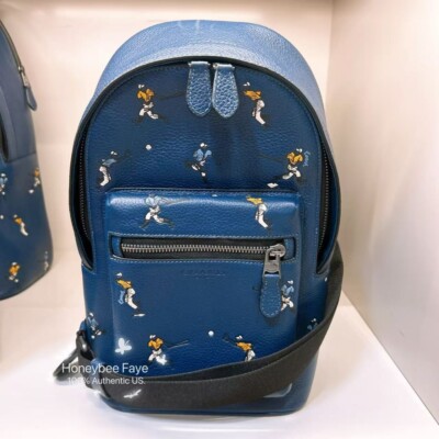 NWT Coach MEN'S West Pack With Star/Baseball Print CW383