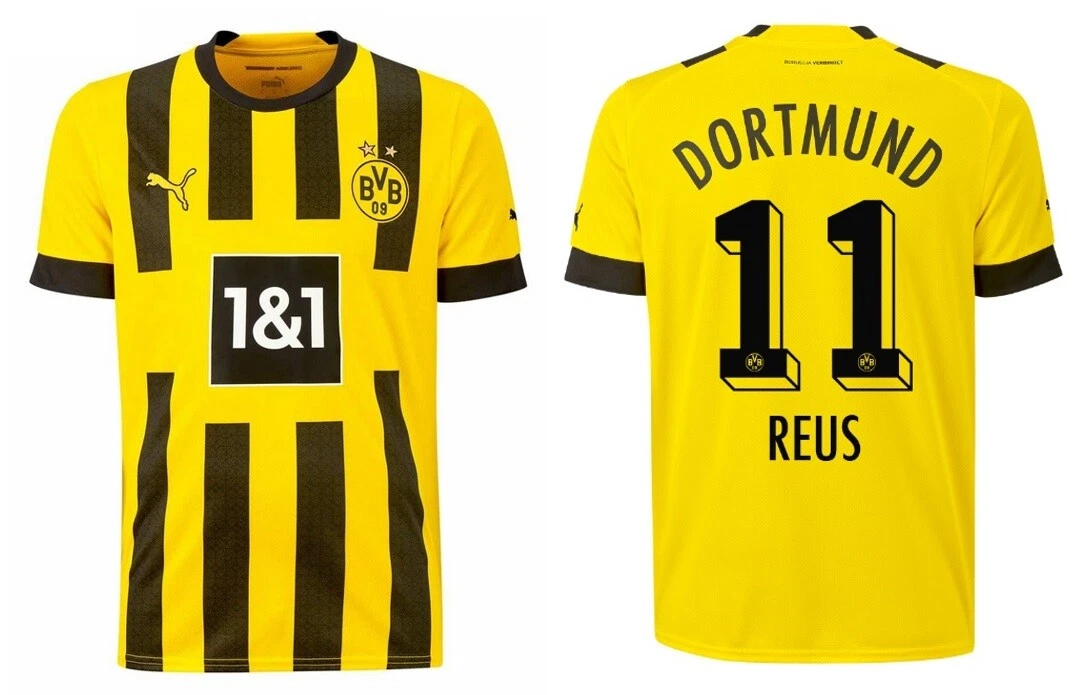  PUMA Camiseta de fútbol para el hogar del Borussia Dortmund  2022-2023, Amarillo : Deportes y Actividades al Aire Libre