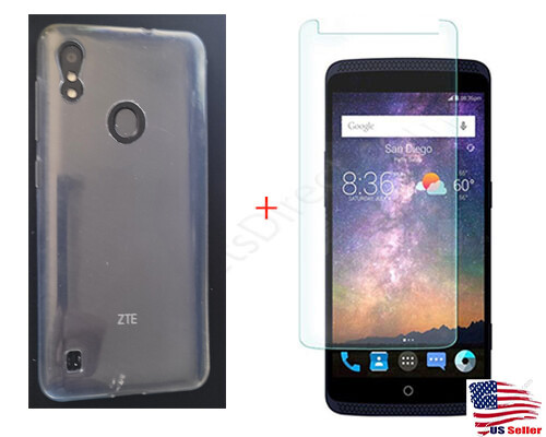 Soft TPU Case Cover + 9H Tempered Glass For ZTE Gabb Z2